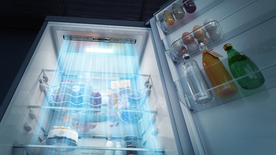 قابلیت دور کولینگ در یخچال فریزر های ال جی 