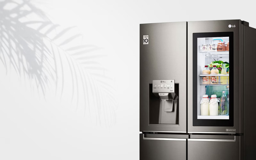 یخچال فریزر 5 درب ال جی اینستا ویو مدل X39 دودی GR-X39FMKBL