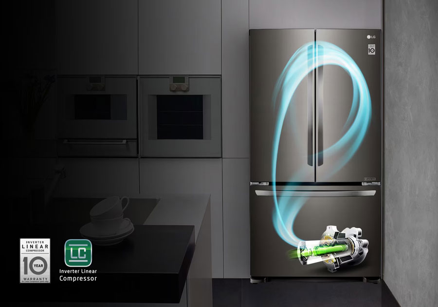یخچال ال جی دارای کمپرسور اینورتر خطی