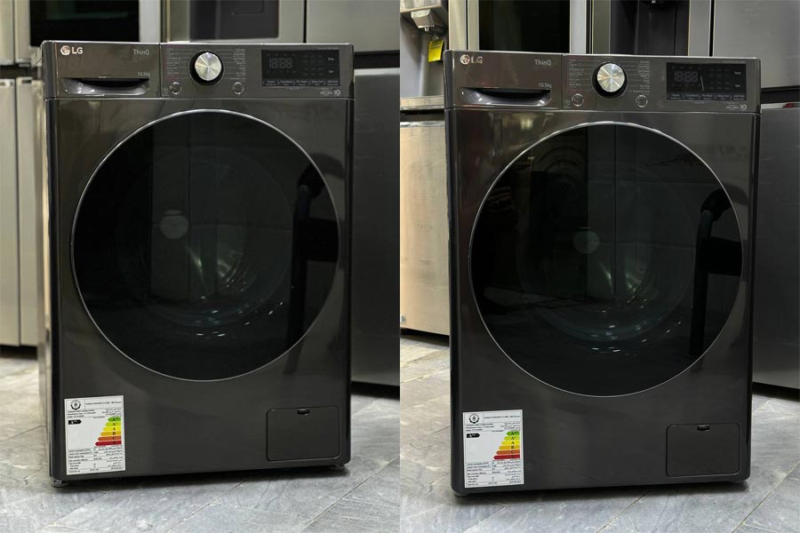 ماشین لباسشویی ال جی 10.5 کیلویی V9 دودی WV9142BRP 