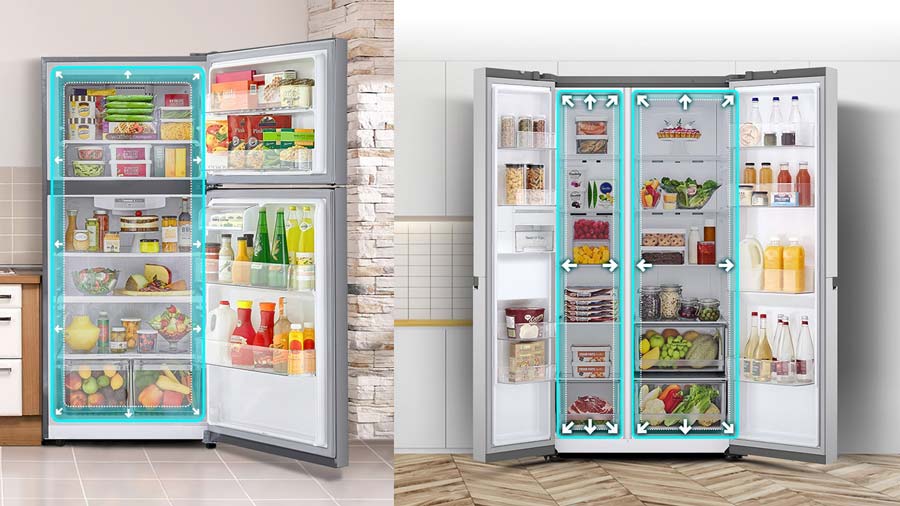 بررسی تفاوت یخچال های ساید بای ساید و معمولی