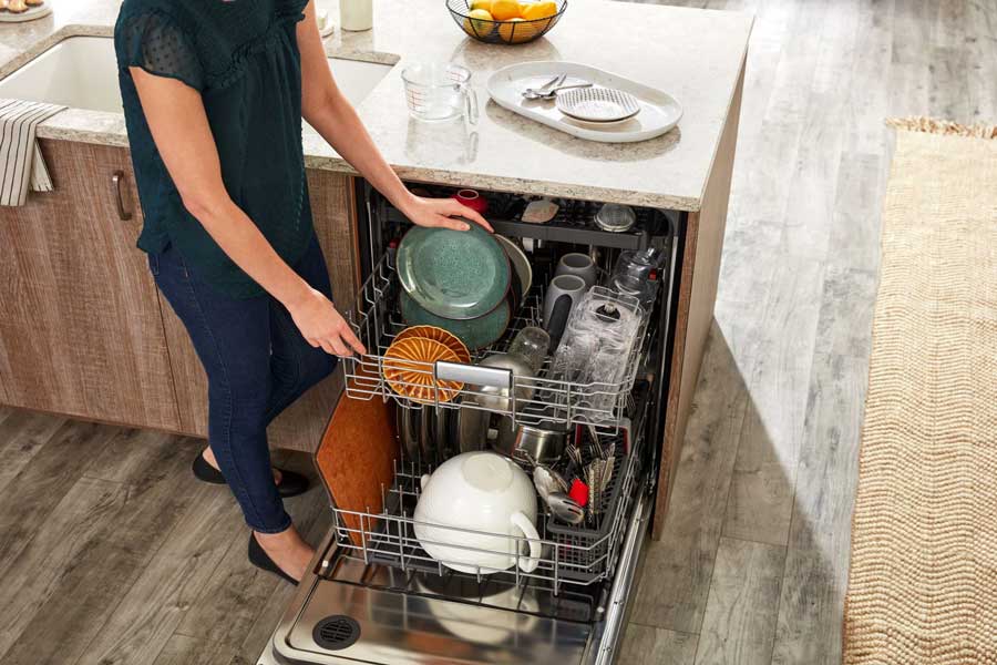 نحوه چیدمان ظروف در ماشین ظرفشویی 