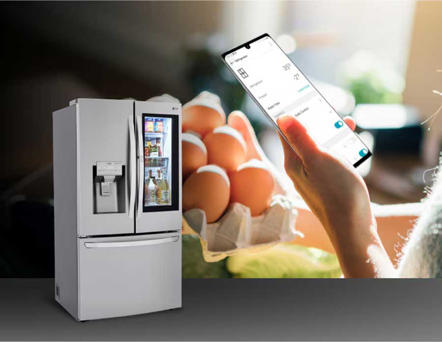 قابلیت Smart ThinQ در یخچال فریزر ال جی  